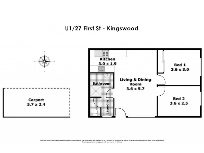 1/27 First Street, Kingswood NSW 2747 Floorplan