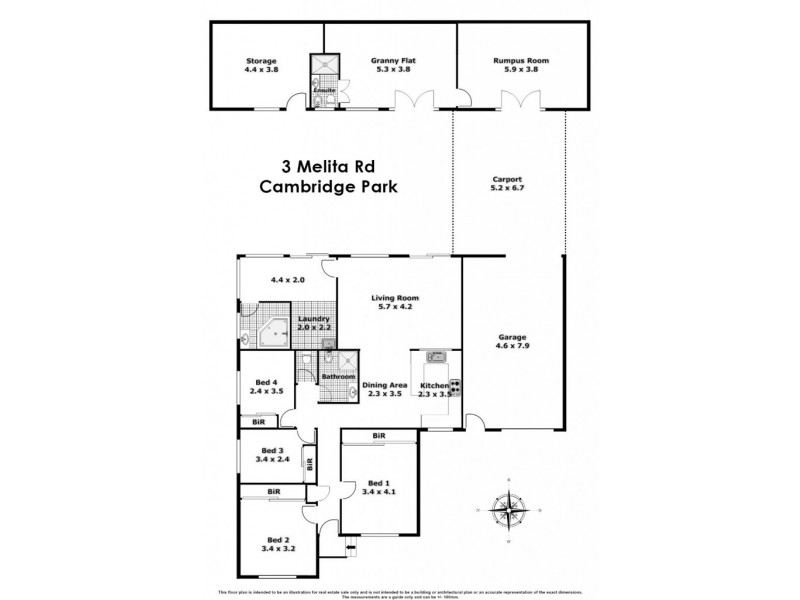 3 Melita Road, Cambridge Park NSW 2747 Floorplan