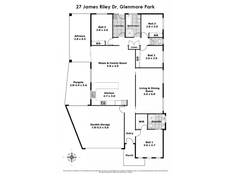 27 James Riley Drive, Glenmore Park NSW 2745 Floorplan