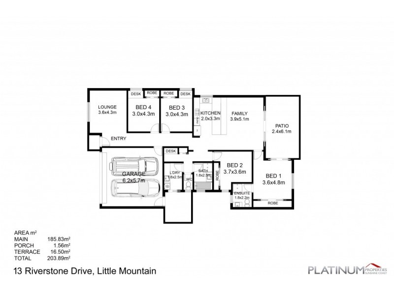 13 Riverstone Drive, Little Mountain QLD 4551 Floorplan