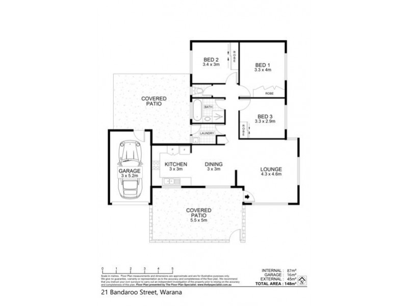 21 Bandaroo Street, Warana QLD 4575 Floorplan