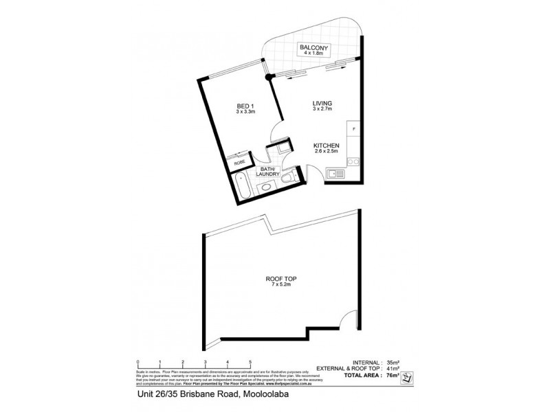 26/35 Brisbane Road, Mooloolaba QLD 4557 Floorplan
