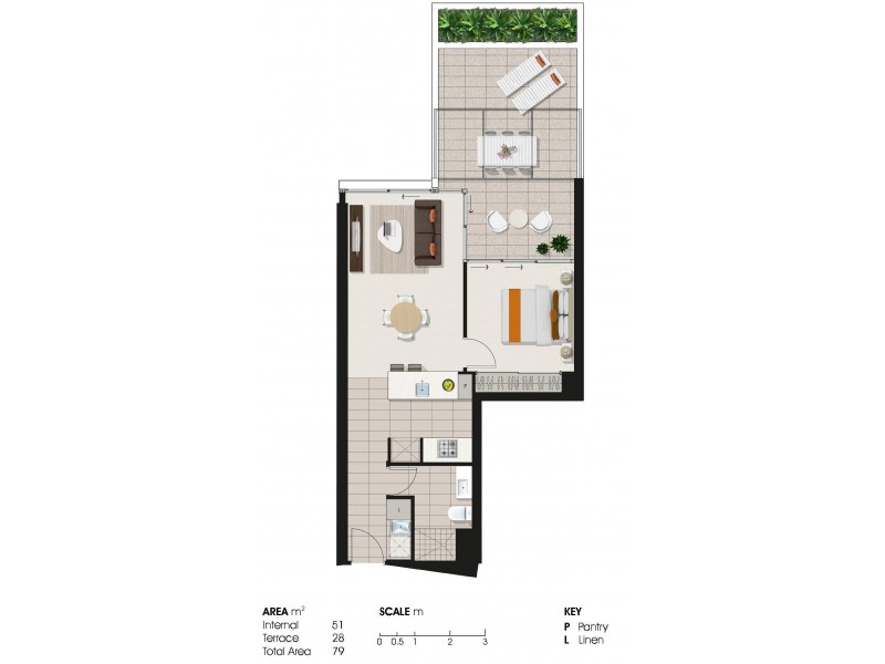 414/8 Church Street, Fortitude Valley QLD 4006 Floorplan