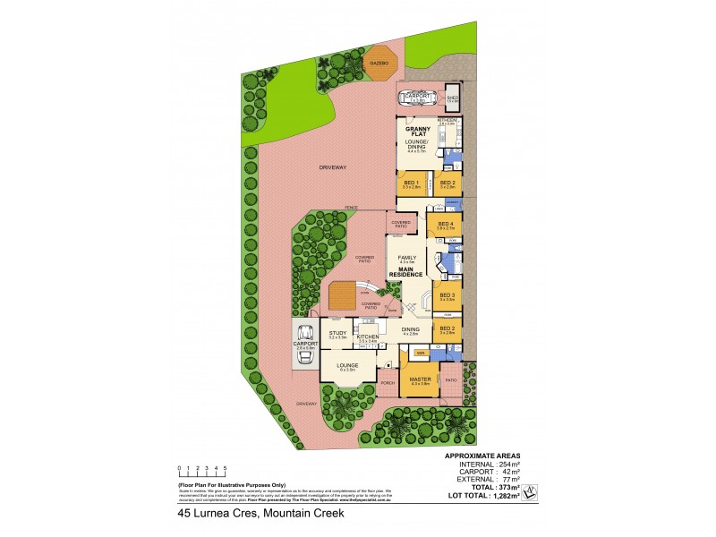 45 Lurnea Crescent, Mountain Creek QLD 4557 Floorplan