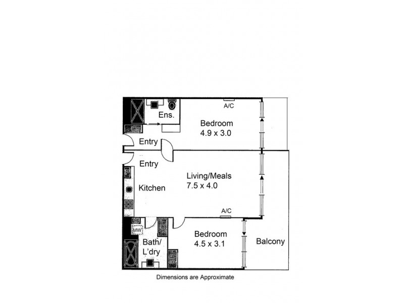 257 & 259/100 The Esplanade, Torquay VIC 3228 Floorplan