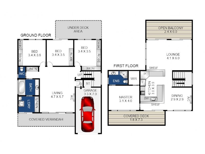 21 Dunkeith Ave, Jan Juc VIC 3228 Floorplan