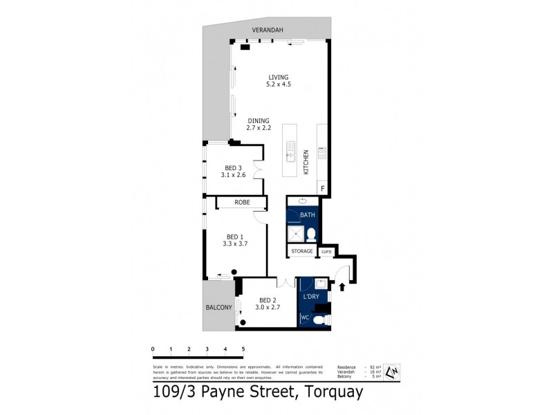 109/3 Payne Street, Torquay VIC 3228 Floorplan