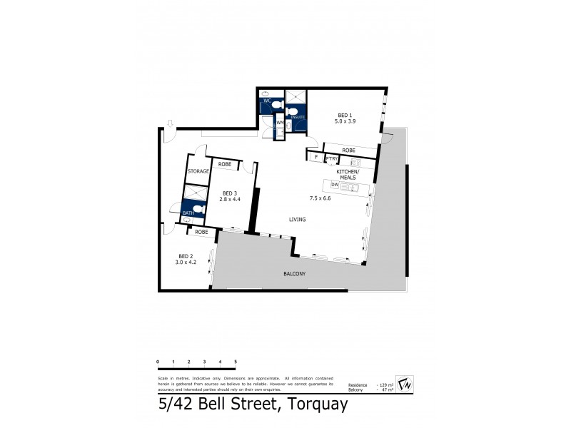 5/42 Bell Street, Torquay VIC 3228 Floorplan