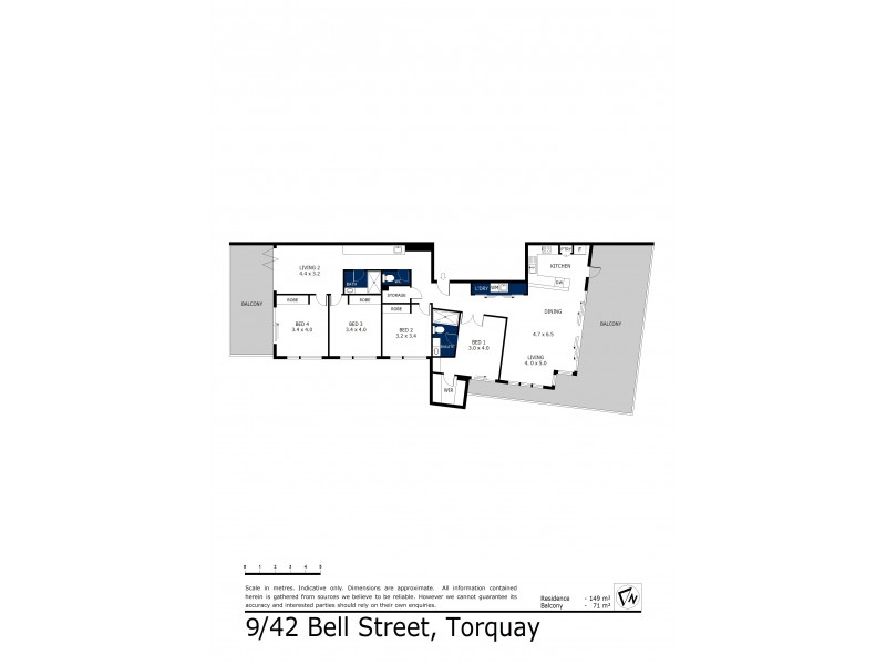 9/42 Bell Street, Torquay VIC 3228 Floorplan