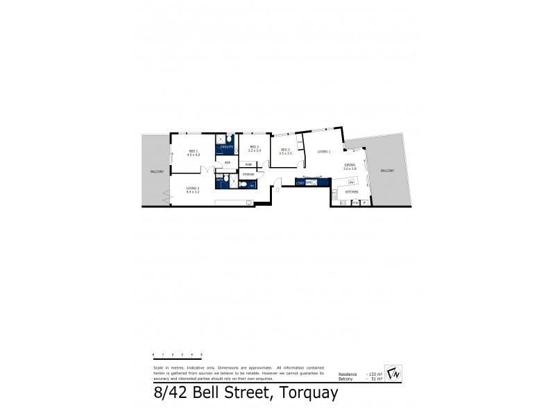 8/42 Bell Street, Torquay VIC 3228 Floorplan