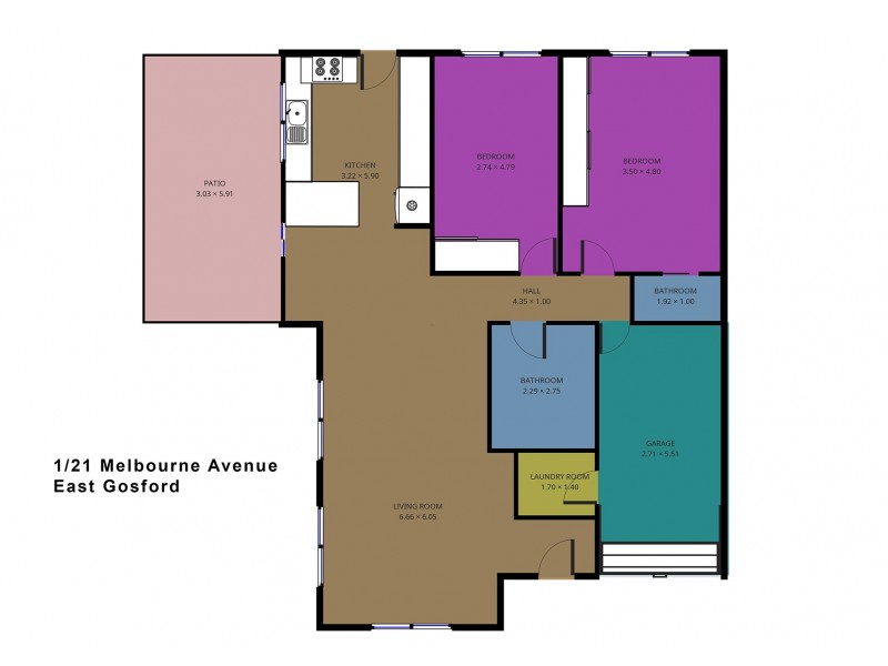 1/21 Melbourne St, East Gosford NSW 2250 Floorplan