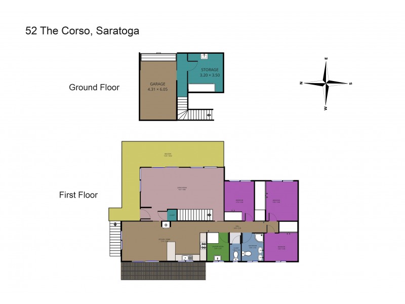 1/52 The Corso, Saratoga NSW 2251 Floorplan