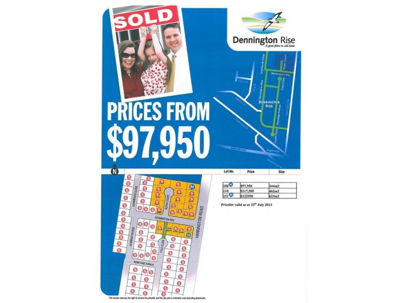 1 – 100 Dennington Rise, Warrnambool VIC 3280