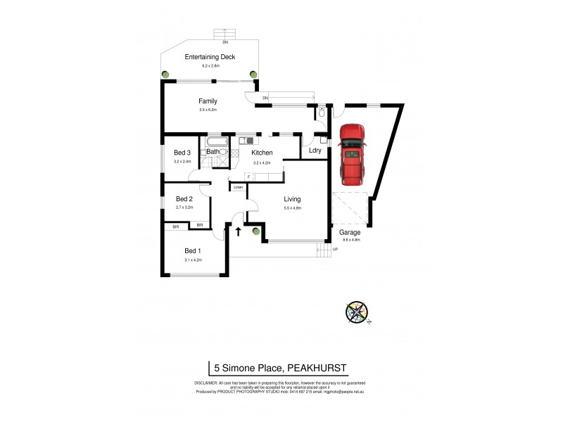 5 Simone Place, Peakhurst NSW 2210 Floorplan