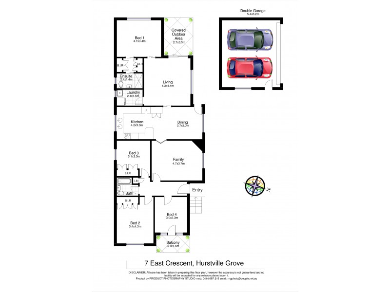 7 East Cres, Hurstville Grove NSW 2220 Floorplan