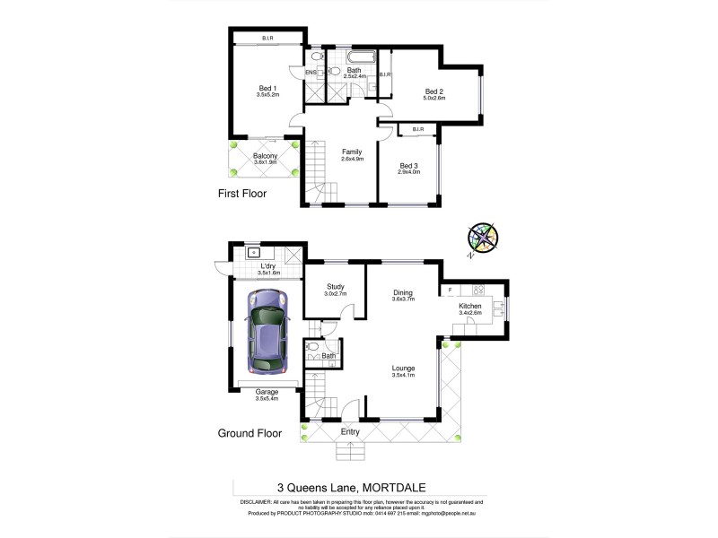 3 Queens Lane, Mortdale NSW 2223 Floorplan
