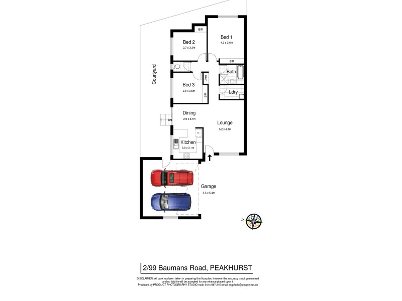 2/99 Baumans Road, Peakhurst NSW 2210 Floorplan