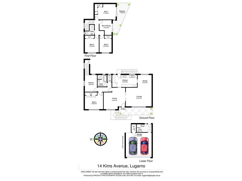 14 Kims Avenue, Lugarno NSW 2210 Floorplan