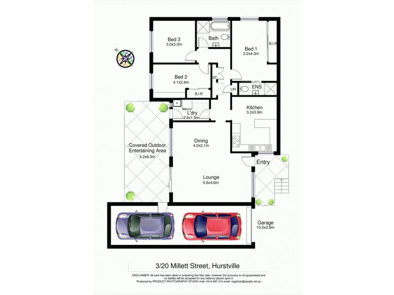 3/20 Millett Street, Hurstville NSW 2220 Floorplan