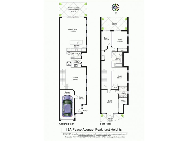 18A Peace Avenue, Peakhurst Heights NSW 2210 Floorplan