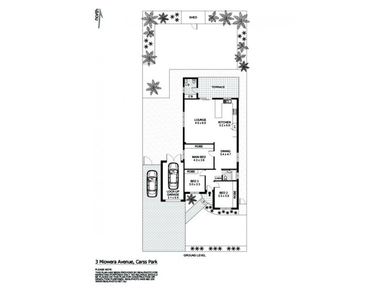 3 Miowera Ave, Carss Park NSW 2221 Floorplan