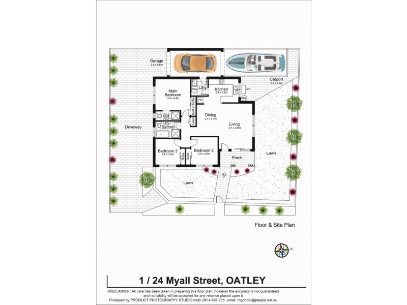 1/24 Myall Street, Oatley NSW 2223 Floorplan
