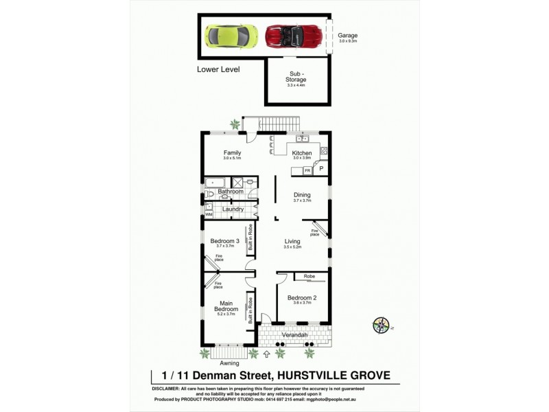 1/11 Denman Street, Hurstville NSW 2220 Floorplan