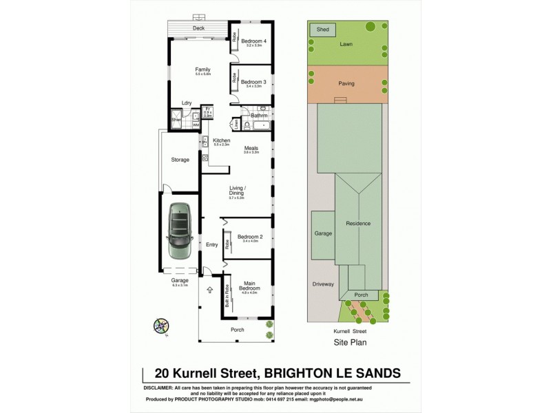 20 Kurnell Street, Brighton-le-sands NSW 2216 Floorplan