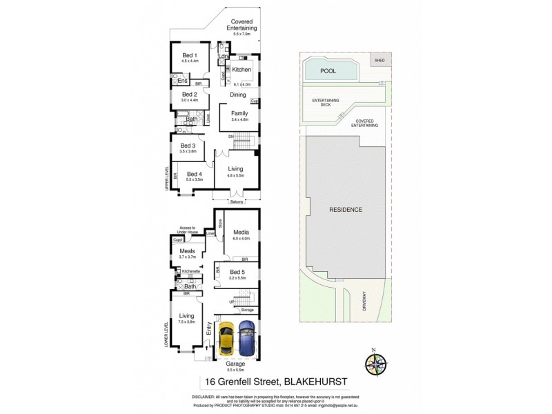 16 Grenfell St, Blakehurst NSW 2221 Floorplan