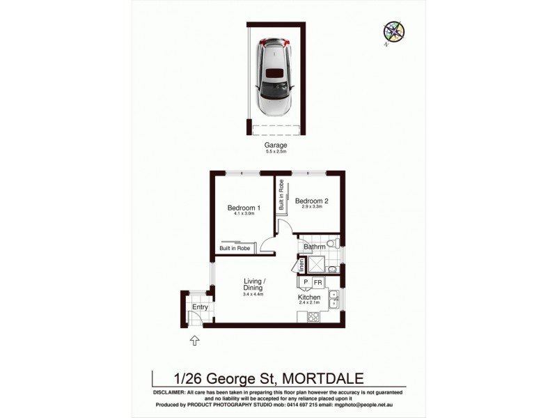 1/26 George Street, Mortdale NSW 2223 Floorplan