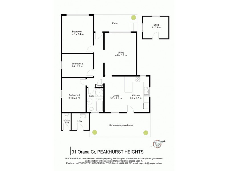 31 Orana Crescent, Peakhurst Heights NSW 2210 Floorplan