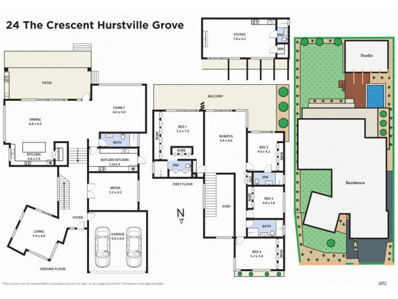 24 The Crescent, Hurstville Grove NSW 2220 Floorplan