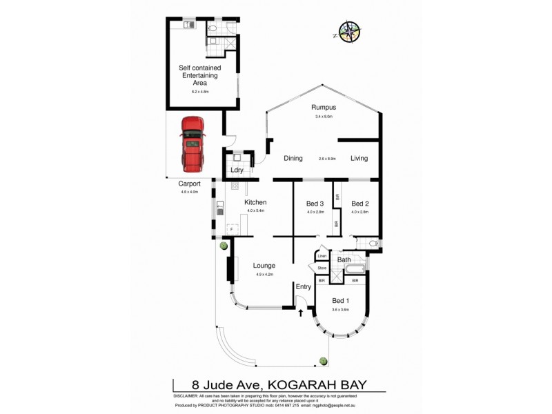 8 Jude Avenue, Kogarah Bay NSW 2217 Floorplan