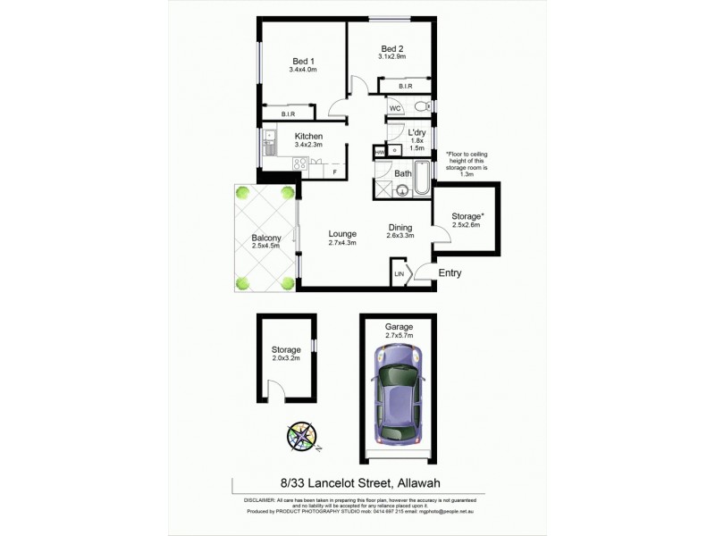 8/33 Lancelot Street, Allawah NSW 2218 Floorplan