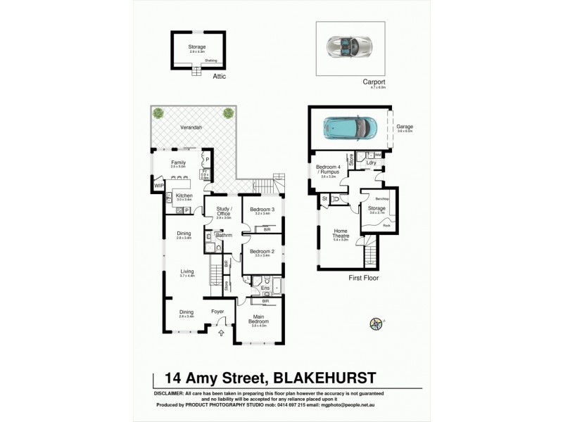 14 Amy Street, Blakehurst NSW 2221 Floorplan