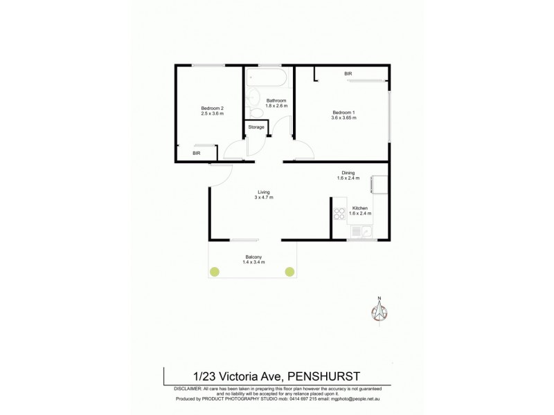 1/23 Victoria Avenue, Penshurst NSW 2222 Floorplan