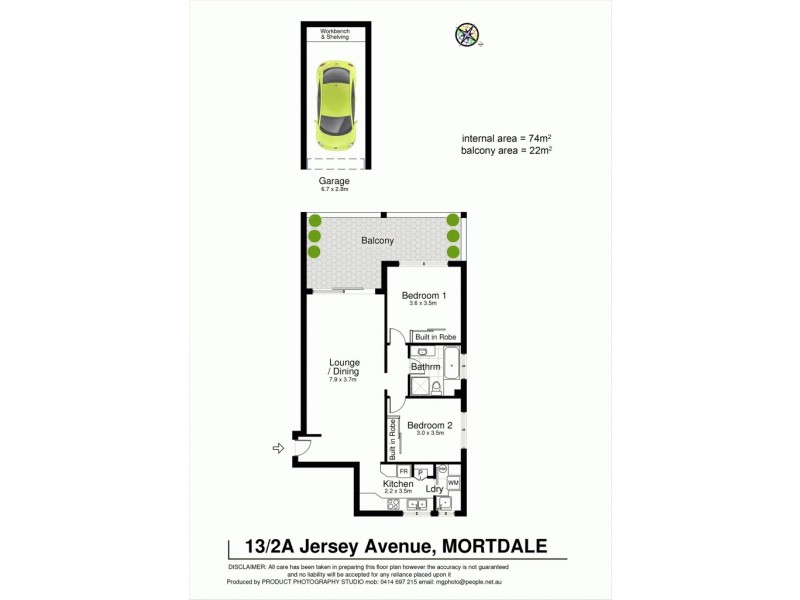 13/2A Jersey Avenue, Mortdale NSW 2223 Floorplan