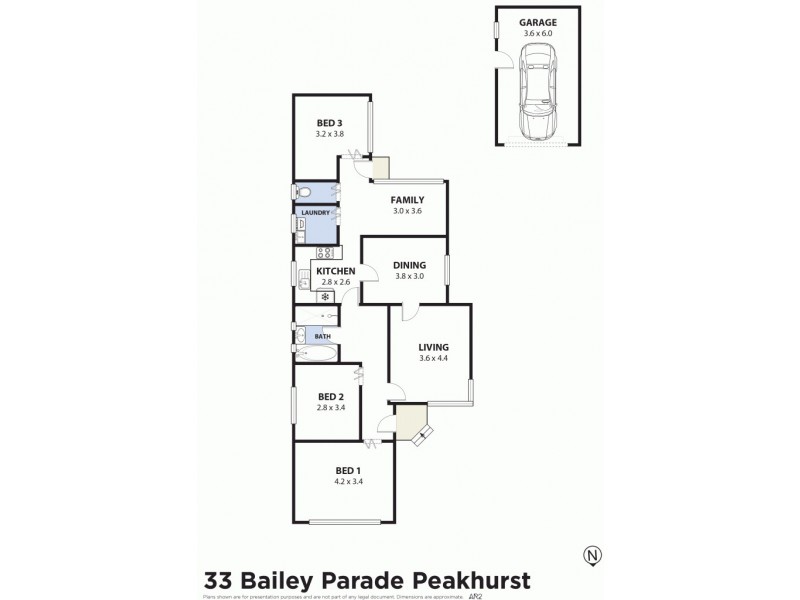 33 Bailey Parade, Peakhurst NSW 2210 Floorplan