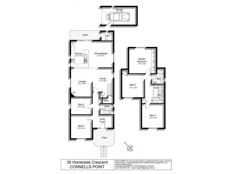 38 Homedale Crescent, Connells Point NSW 2221 Floorplan