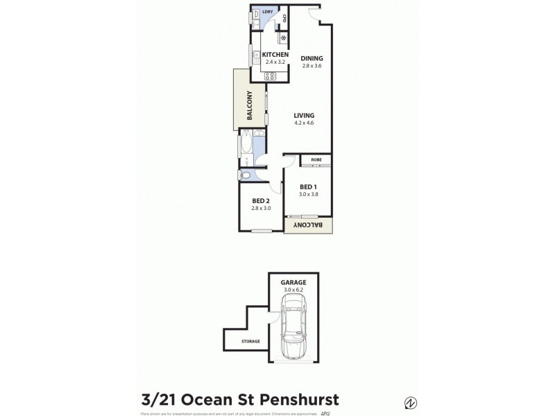 3/21-23 Ocean Street, Penshurst NSW 2222 Floorplan