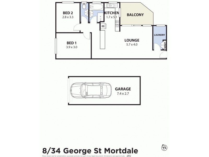 8/34-36 George Street, Mortdale NSW 2223 Floorplan