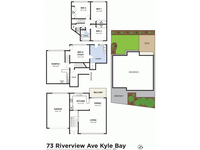 73 Riverview Avenue, Kyle Bay NSW 2221 Floorplan