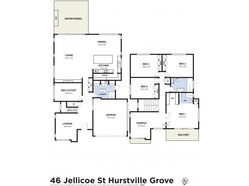 46 Jellicoe Street, Hurstville Grove NSW 2220 Floorplan