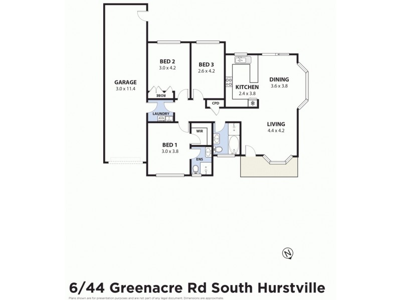 6/44-46 Greenacre Road, South Hurstville NSW 2221 Floorplan