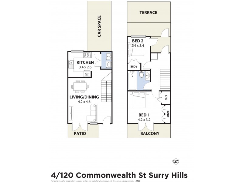 4/120 Commonwealth Street, Surry Hills NSW 2010 Floorplan