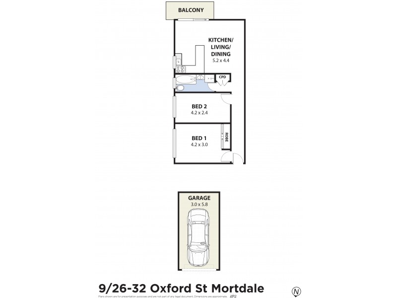 9/26-32 Oxford Street, Mortdale NSW 2223 Floorplan