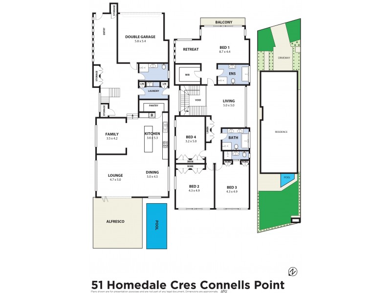 51 Homedale Crescent, Connells Point NSW 2221 Floorplan