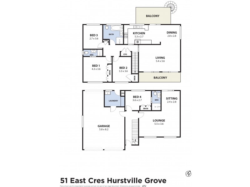 51 East Crescent, Hurstville Grove NSW 2220 Floorplan