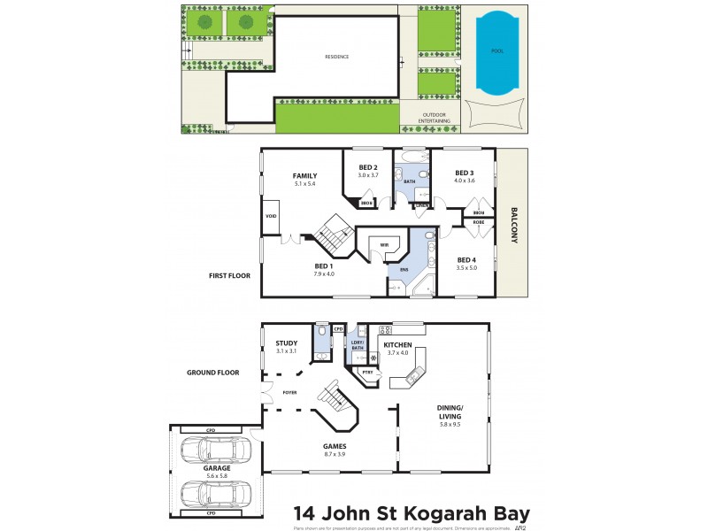14 John Street, Kogarah Bay NSW 2217 Floorplan