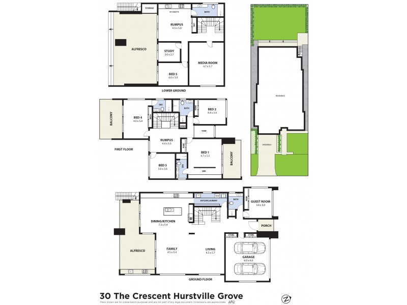 30 The Crescent, Hurstville Grove NSW 2220 Floorplan